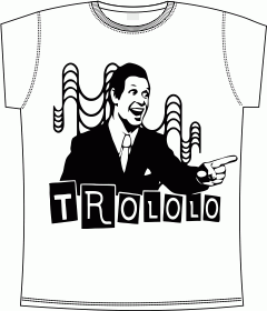 Прикольные футболки: Eduard Hil Trololo white